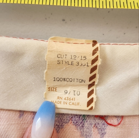 Vintage 1960s 1970s Southwestern Print Maxi Skirt High Rise Waisted Red Size XS - Picture 6 of 13